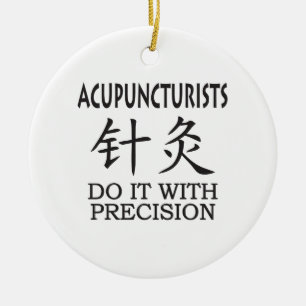 Ornamento De Cerâmica Humor da acupunctura