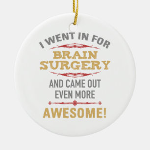 Ornamento De Cerâmica Humor de Recuperação de Cirurgia Cerebral