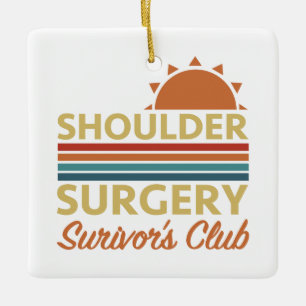 Ornamento De Cerâmica Humor de Recuperação na Cirurgia do Ombro