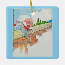Ornamento De Cerâmica Humpty Dumpty em Wall Madre Goose Nursery Rhyme
