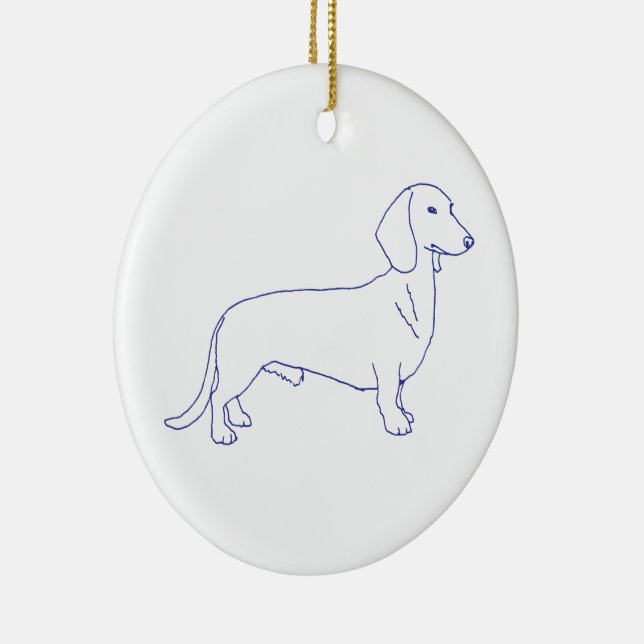 Ornamento De Cerâmica Hunderasse Dackel (Direito )