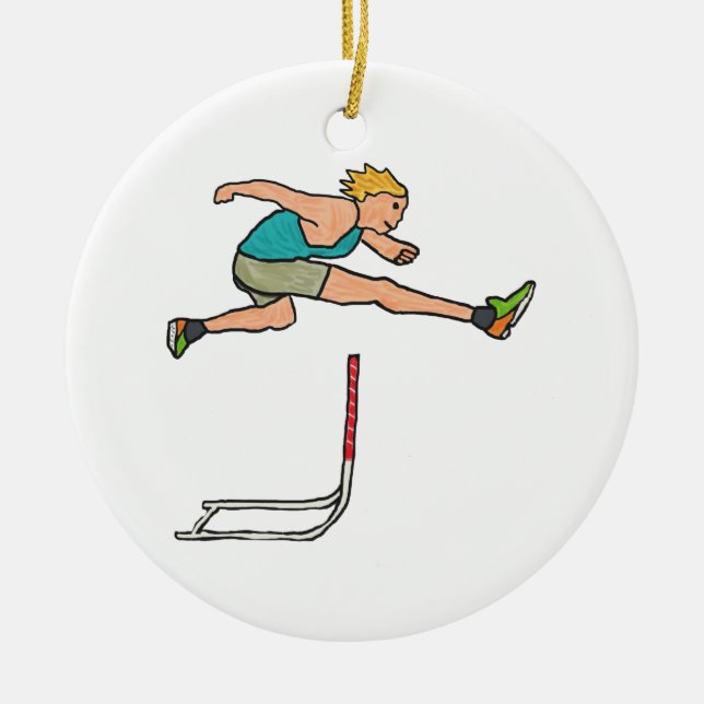 Ornamento De Cerâmica Hurdles (Frente)