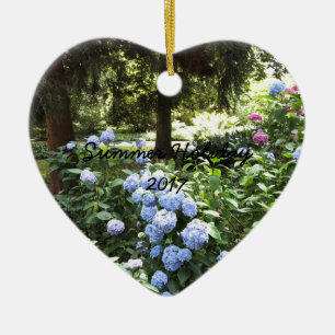 Ornamento De Cerâmica Hydrangea Floral Trees Nature Fotografia