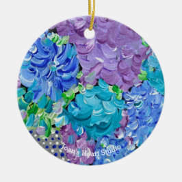 Ornamento De Cerâmica Hydrangea Mania Ornament