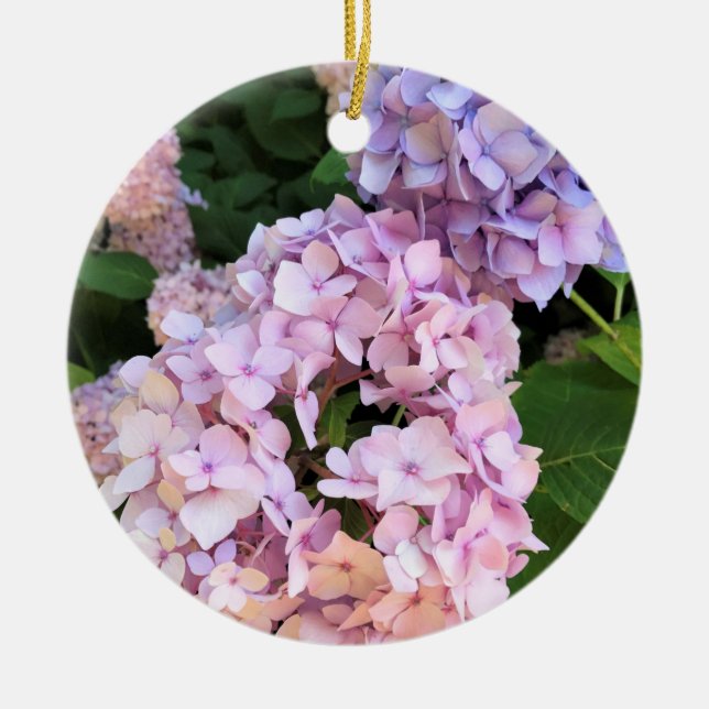 Ornamento De Cerâmica Hydrangeas (Frente)