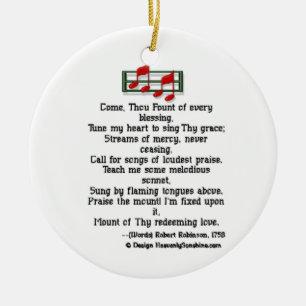 Ornamento De Cerâmica Hymn Ornament Venha Você Depender