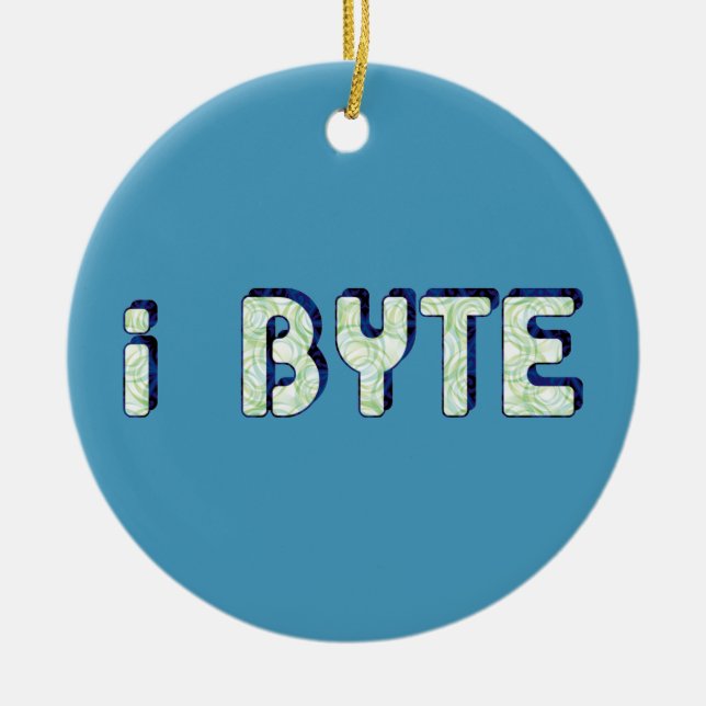 Ornamento De Cerâmica I Byte (Frente)