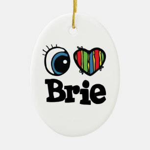 Ornamento De Cerâmica I Heart (Love) Brie
