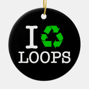 Ornamento De Cerâmica I Reciclar Loops