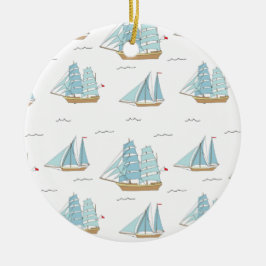 Ornamento De Cerâmica Iates de Verão, em forma de carne, com velas