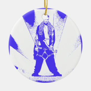 Ornamento De Cerâmica Ice Climb Baby