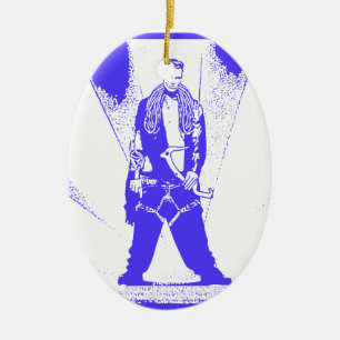 Ornamento De Cerâmica Ice Climb Baby
