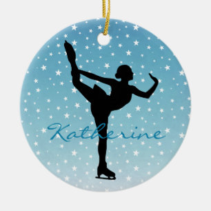 Ornamento De Cerâmica Ice Skater Ornament
