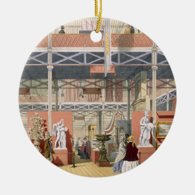 Ornamento De Cerâmica Ideia da seção de Italia da grande exposição (Frente)