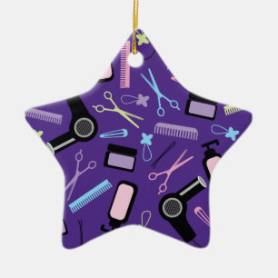 Ornamento De Cerâmica Ideia do presente do cabeleireiro