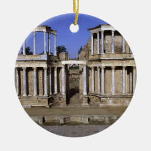 Ornamento De Cerâmica Ideia do teatro, começada 24 BC (foto) 2