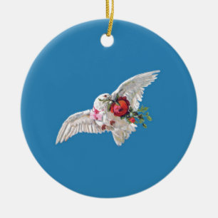 Ornamento De Cerâmica Ideias de presente de casamento - Doves of Love pe