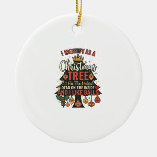 Ornamento De Cerâmica Identificar Como Bolas da Coroa da Árvore de Natal