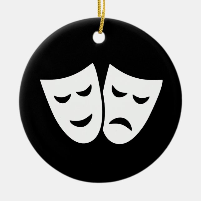 Ornamento De Cerâmica Ideologia do drama (Frente)