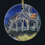 Ornamento De Cerâmica Igreja Auvers-sur-Oise que pinta Vincent van Gogh<br><div class="desc">Igreja em Auvers-sur-Oise por Van Gogh, pintura, 1890, óleo em canvas Van Gogh descreveu esta pintura em uma letra a sua irmã Wilhelmina o 5 de junho de 1890: Eu tenho uma imagem maior da igreja da vila - um efeito em que a construção parece ser violeta-hued contra um céu...</div>
