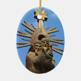 Ornamento De Cerâmica Igreja da Rua. George Statue, Vilkija, LITUÂNIA