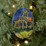 Ornamento De Cerâmica Igreja em Auvers-sur-Oise por Vincent van Gogh<br><div class="desc">A Igreja em Auvers por Vincent van Gogh é uma pintura arquitetônica de apos impressionismo de arte vintage. Uma vista exterior de uma igreja com janelas de vidro manchadas e uma figura caminhando em direção à Capela ao longo de um caminho de pedra. Sobre o artista: Vincent Willem van Gogh...</div>