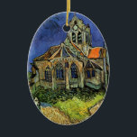 Ornamento De Cerâmica Igreja em Auvers-sur-Oise por Vincent van Gogh<br><div class="desc">A Igreja em Auvers por Vincent van Gogh é uma pintura arquitetônica de apos impressionismo de arte vintage. Uma vista exterior de uma igreja com janelas de vidro manchadas e uma figura caminhando em direção à Capela ao longo de um caminho de pedra. Sobre o artista: Vincent Willem van Gogh...</div>