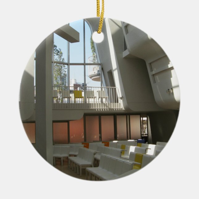 Ornamento De Cerâmica Igreja Protestante Harajuku, Tóquio, Japão (Frente)