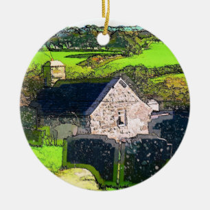 ORNAMENTO DE CERÂMICA IGREJA RURAL