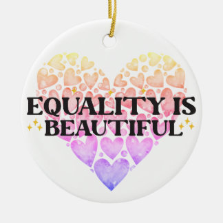 Ornamento De Cerâmica Igualdade do Coração
