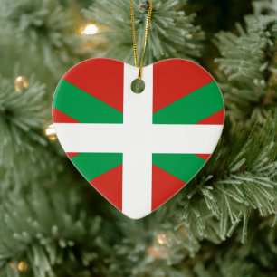 Ornamento De Cerâmica Ikurriña