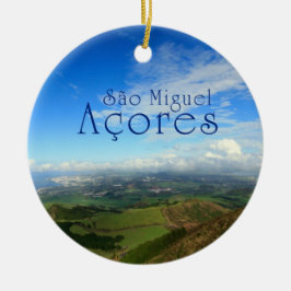 Ornamento De Cerâmica Ilha Açores de Miguel do Sao