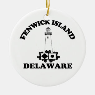 Ornamento De Cerâmica Ilha de Fenwick