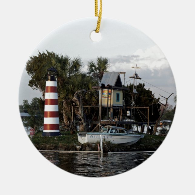 Ornamento De Cerâmica Ilha do macaco (Frente)