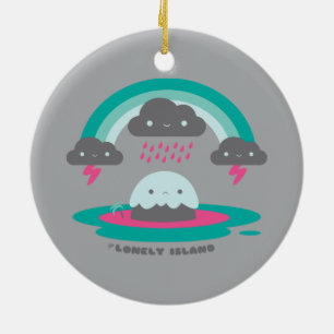 Ornamento De Cerâmica Ilha triste 2