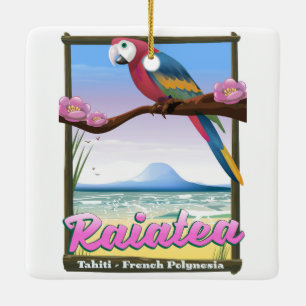 Ornamento De Cerâmica Ilhas da Sociedade Raiatea,Tahiti,Polinésia France