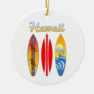 Ornamento De Cerâmica Ilhas de Havaí das prancha