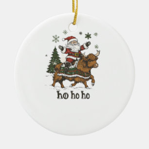 Ornamento De Cerâmica Iluminação da Árvore de Natal Feminina Santa Monta