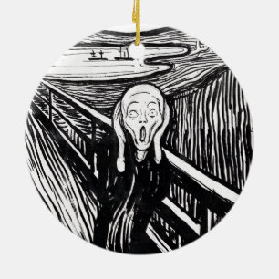 Ornamento De Cerâmica Ilustração de Edvard Munch o gritar