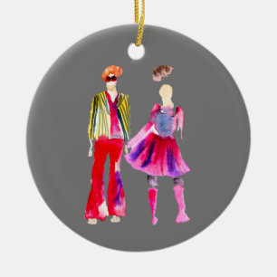 Ornamento De Cerâmica Ilustração de moda aquarela boho