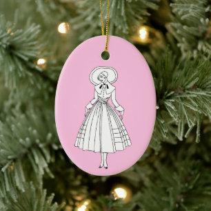 Ornamento De Cerâmica Ilustração de Moda de Georges Barbier dos anos 20