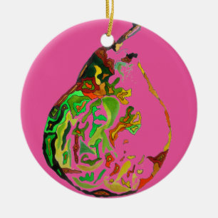 Ornamento De Cerâmica Ilustração de pop de de fruta de pintura de pera