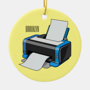 Ornamento De Cerâmica Ilustração do desenho da impressora