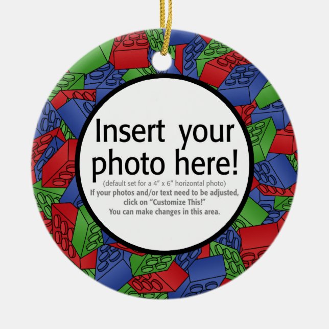 Ornamento De Cerâmica Ilustração dos blocos de apartamentos (Frente)