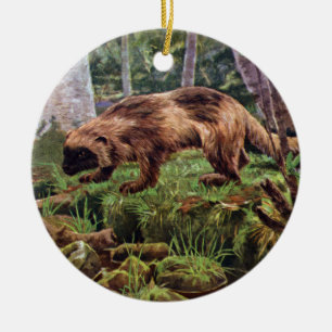 Ornamento De Cerâmica Ilustração Vintage Wolverine