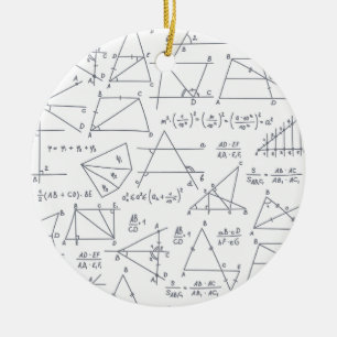 Ornamento De Cerâmica Ilustrações de Cálculos Manuscritos de Matemática