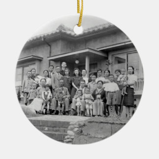 Ornamento De Cerâmica Imagem da Família Tu