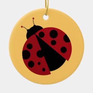 Ornamento De Cerâmica imagem de ladybug