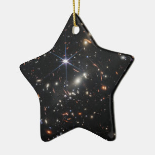 Ornamento De Cerâmica Imagem Infravermelho Mais Profunda do Universo   J
