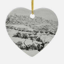 Ornamento De Cerâmica Imagens do vintage de Bethlehem